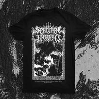 Unisex trumparankovis apvalios apykaklės medvilninis marškinėlis Spectral Wound  The Devil L gray