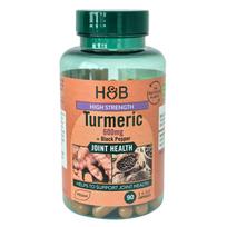 High Strength Turmeric with Black Pepper, 600mg - 90 caps - Holland & Barrett