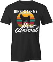 HUSKIES MY SPIRIT ANIMAL TShirt Tee Short-Sleeved Cotton CLOTHING PETS S1BCA70 XXL