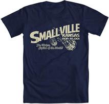 Smallville Kansasas Pasaulio Meteoritų Sostinė Juokingi Unisex Marškinėliai XXL
