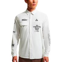 Nike ACG Aireez Apsauga nuo saulės Greitai džiūstantys Užsegami ilgomis rankovėmis marškiniai Vyriški marškiniai IU8151-100 L white
