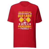 Pickleball T-shirt Never Underestimate an Old Lady 2 S