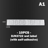 10 vnt 13.56Mhz Nfc Rfid programuotojo lusto lipdukas Universalus 25*40Mm white