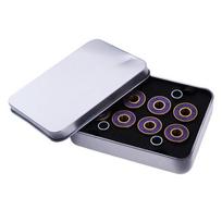 Wear Resistant Titanium Bearings Kit for Skateboard Longboard Roller Skates Easy Cleaning with Spacers Storage Box