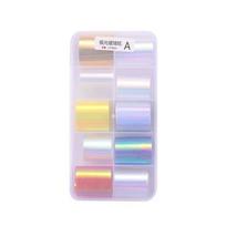 Tools Transfer Paper Nail Foil Film Aurora Broken Glass Foils Nails Art Decoration Laser Cellophane A