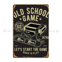 Retro Game Metal Plaque Poster Vintage Design Kitchen Printed Club Bar Tin Sign Poster 20x30cm（7.8x11.8inch）