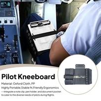 Aviation Leg Strap Board Classic Kneeboard Wide Elastic Strap Comfortable Pilot Writing Board Comfortable Multifunctional