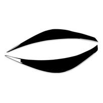 Car Front Headlight Eyelid Eyebrow Cover Trim Sticker for Hyundai Veloster 2011-2017 Headlight