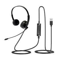 Corded Call Center Noise Cancelling USB Headset Headphone with Microphone Voice Control for Computer/PC/Laptop Use 1