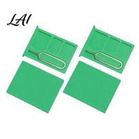 Portable SIM Card Box 2Pcs 3D Printed One-Piece Storage Box Multi-slot Case Smooth Edge Holder Compact Memory with Pin Small Accessory Integrated žalia