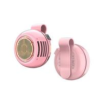 Portable Clip Fan Mini Bladeless Handheld Air Cooler Small Strong Wind Wearable Belt Fan USB Rechargeable Cooling Fan 2026 rožinė