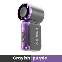 Portable Cooling Fan Desktop Mini Handheld Fans USB Rechargeable 199 Speed Adjustable Summer Travel Fans for Outdoor Office violetinė