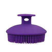 Exfoliating Silicone Body Scrubber Silicone Bath Brush Silicone Shower Loofah for Gentle Exfoliating Long Lasting Lathers Well violetinė
