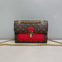 [Pre-Owned] Victoire Exquisite Fashion Classic Monogram Print Sliding Chain Shoulder Bag Canvas And Leather Crossbody Bag - Very Good #19I6N82 ONE SIZE