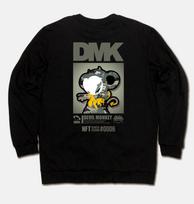 Doldol Dmk_Mtm_91 Graffiti Artist Devil Monkey Dmk Nft Character Long-Sleeve Sweatshirt Long Sleeve Charcoal/Xxl
