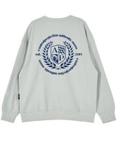 Astral Projection Back Shield Emblem Oversized Drop Shoulder Sweatshirt_Mint L