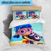 1PC Rainbow Kingdom Adventure 3pcs Bedding,Including 1pc Duvet Cover And 2pcs Pillowcases Perfect for Christmas,Ideal for Bedroom, Dormitory 135cm*200cm