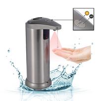 New Version Update Button Automatic Soap Dispenser, Stainless Steel Touchless Hand Free Motion Sensor Automatic Soap Dispenser