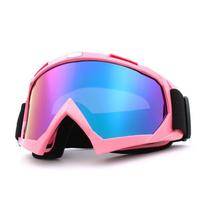 All-Terrain Cycling Protective Goggles Off-Road Motorbike ATV Trail Riding Day Night Use Ski Snowboard Compatible KTM Sand Beige Frame - Amber Blue Lens