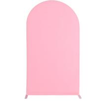 Vienos spalvos arkos fonas Stovas Dangalas Elastingas arkos sienelės fonas Kūdikio krikštynos 50x120cm rožinė