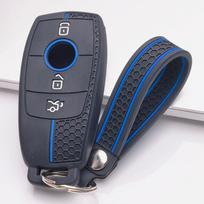 Silicone Key Cover for Mercedes-Benz A Class W177 B Class W247 C Class W206 E Class W213 S Class W222 GLC GLE GLS CLA GLB GLA with Keychain Key Cover juoda