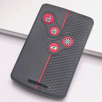 Anti Slip Car Key Protector for Renault Zoe Captur Clio 5 Arkana Megane 4 Scenic Espace Kadjar Honeycomb Texture Racing Stripe Remote Key Protector juoda