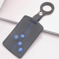 Silicone Key Cover for Renault Zoe Captur Clio 5 Arkana Megane 4 Scenic Espace Kadjar with Keychain Honeycomb Texture Anti Scratch Key Fob Protector juoda