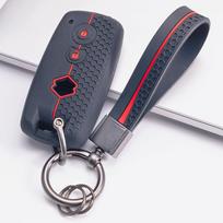 Flip Key Fob Cover for Suzuki Swift Vitara SX4 S Cross Ignis Baleno Ertiga Jimny with Keychain Honeycomb Texture Wear Resistant Fold Remote Key Sleeve juoda