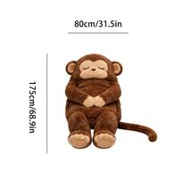 2026 Envelope Sleeping Bag Warm Washable Adorable Monkey-Themed Sleeping Bag For Camping Travel Hotel Bedroom Dorm Women Men