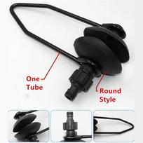Universal Boat Outboard Motor Water Flusher Dual Feed Motor Ear Muff Cups Boat Outboard Motor Cleaner Large Round Rectangular Round 1 Tube