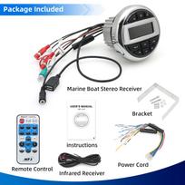 ZMFJH Bluetooth suderinama valties radijo sistema Medijos grotuvas Jūrinis radijas / Garsiakalbis / FM AM antena Atsparus vandeniui MP3 garso radijas player