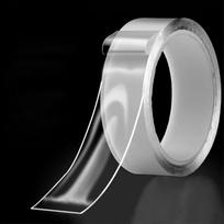 Waterproof Transparent Reusable Adhesive Tapes Double Sided Tape Wall Stickers Home Decoration 1m-2mm thickness