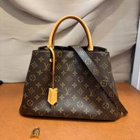 [Pre-Owned] Montaigne Monogram Canvas And Leather Tote Bag Medium - Excellent #ZIZMRS ONE SIZE