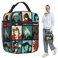 Fantasy Final Seven Insulated Lunch Bag for Women Office Cooler Thermal Food Box Tote Portable Lunch Boxes Container One Size