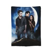 Edward Bella Jacob Black Blankets The Twilight Saga Breaking Dawn Movie Fleece Awesome Warm Throw Blanket for Home Summer, Size: 75*100cm, Weight: 230 GSM