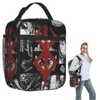 Japan Anime Berserk Swordsman Manga Guts Insulated Lunch Bag for Women Children Leakproof Food Boxes Thermal Lunch Box Tote One Size