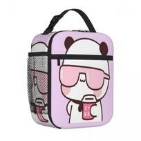 Bestselling Cute Bubu Is Watching Movie With Dudu Sweet Style Cooler Lunch Bag Auto Travel Nylon Lunch Bag One Size