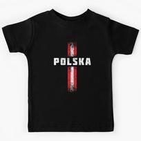 Dark Vintage Polska Soccer, Poland Football  Kids T-Shirt 100