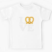 I Love Pretzels for Pretzel Day Funny Office Shirt Kids T-Shirt 170