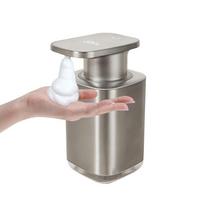 ODM 304 nerūdijančio plieno automatinis muilo dozatorius USB įkraunamas jutiklinis bekontaktis putų muilo dozatorius komercinis (as the picture,USB&DC3.7V) gray