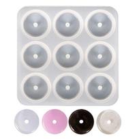 3D Hollow Round Epoxy Resin Silicone Molds DIY Imitation Jade Pendant Molds 1