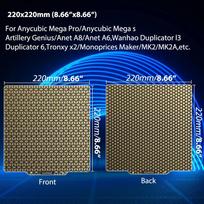 PEI Honeycomb Square Pei 310x310 Voron Build Plate 350 Pei Sheet 235x235 Ad5m Plate Nepturn 4 Pro Build Plate 220x220 Print Bed 220x220mm