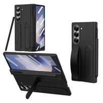 Z Fold 7 6 with Touch Pen Slot Hinge Funda for Samsung Galaxy Z Fold 6 7 Case Wristband Holder Front Glass Plastic Cover Capa For Galaxy Z Fold4 juoda