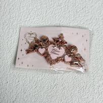 Flower Knows Little Angel Alloy Hair Clip High-End European Style Princess Rich Girl Headwear Gift Flower knows little angel hair clip-cream white įvairiaspalvis