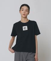 Express Holiday Signature Tag T-Shirt_Black White/Os