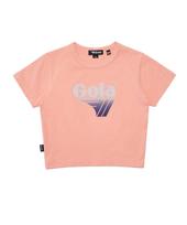 Golla W Big Logo Slim Crop T-Shirts [Pink] Pink/Free