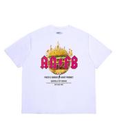 A Note [A Note X Freckle Burger] Chicken Burger T-Shirt White 1