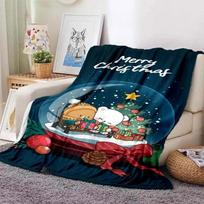 Cute Bubu and Dudu Series Blanket Cartoon Print Kids Warm Flannel Soft Comfortable Home Travel Blanket Bed Custom blankets Size: 75*100cm, Weight: 230 GSM