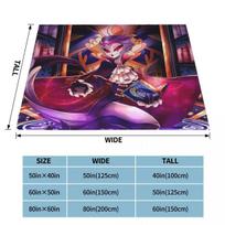 Stolas Blanket Cover Helluva Boss Anime Flannel Throw Blankets Airplane Travel Decoration Ultra-Soft Warm Bedspreads Size: 75*100cm, Weight: 230 GSM