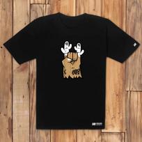 Doldol Ally_T-Shirts_11 Bicycle Camping Trip Deer Ellie Character Graphic T-Shirt Black/M